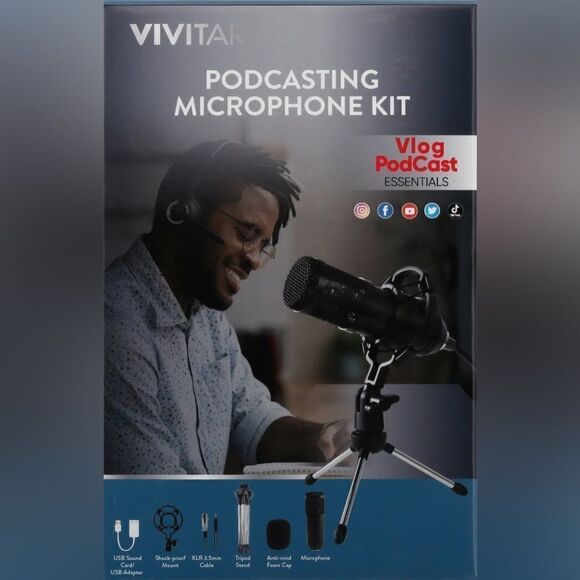 Vivitar Podcasting Microphone Kit - Picture 3 of 11